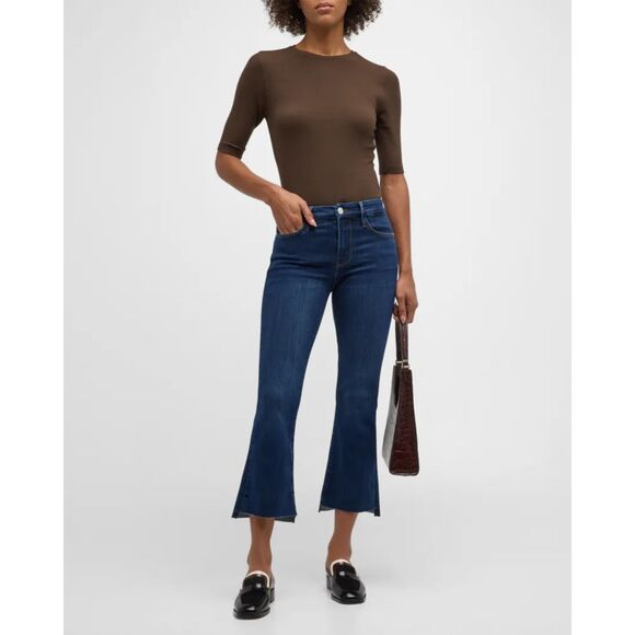 Frame Denim Le Crop Mini Boot Drop Step Hem size 25 - Picture 1 of 9
